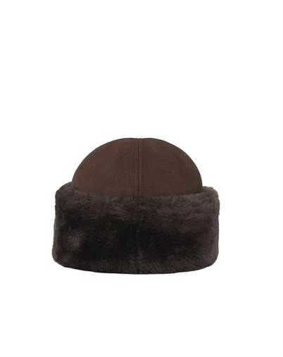 Beck Söndergaard - Dora Shearling Hat - Chocolate Torte